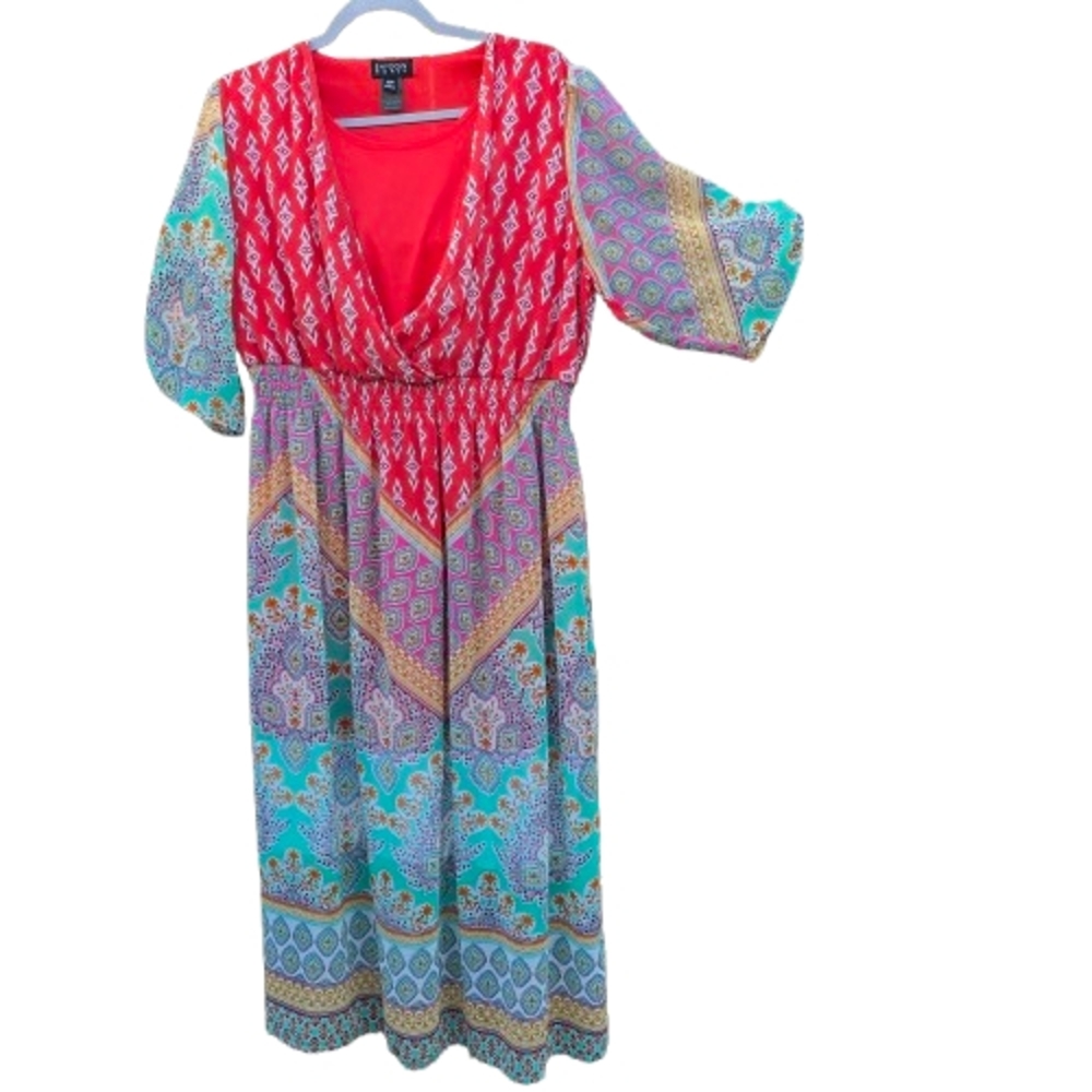 Enfocus Women's Multicolor Bohemian Maxi Dress 20W